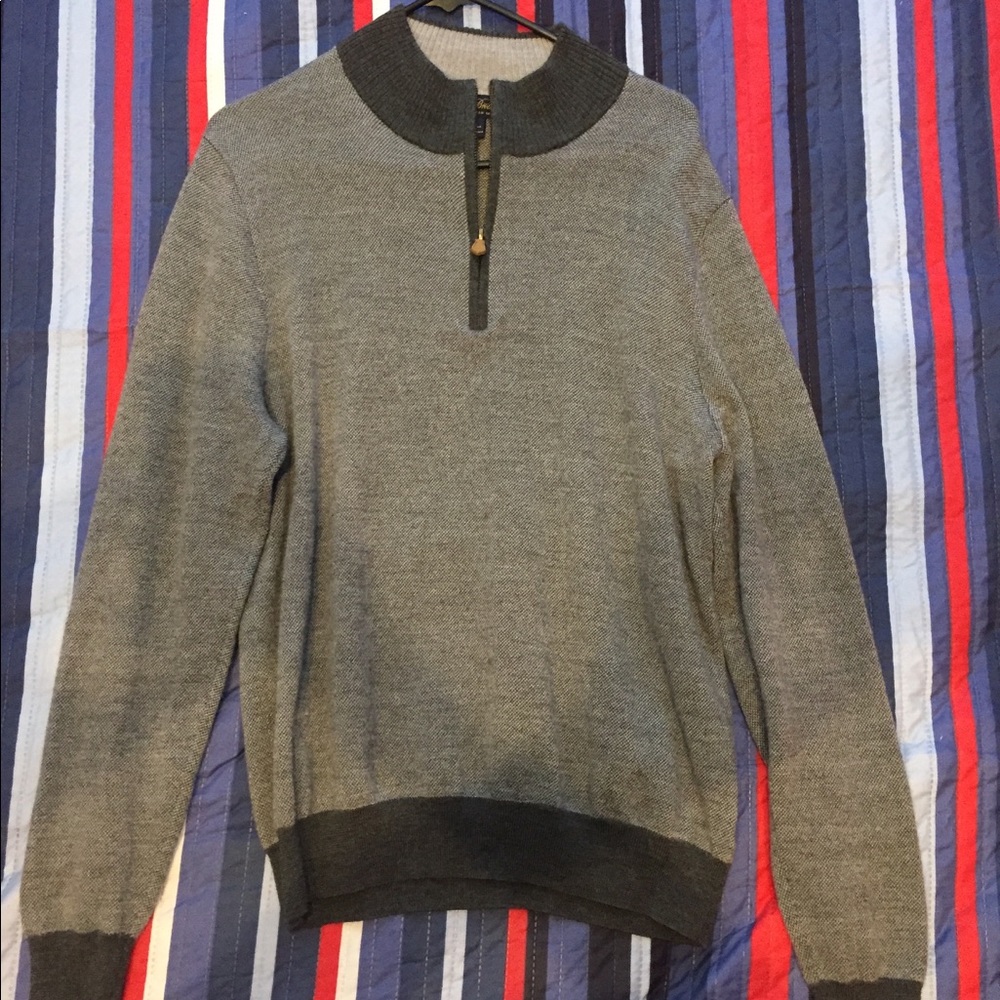 Brooks Brothers Men’s Gray Quarter Zip
